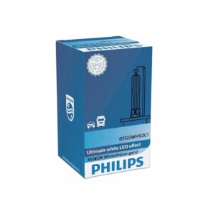 Philips D3S Xenon White Vision GEN2 42V 35W Ultimate White LED Effect Xenon Bulb 42403WHV2C1